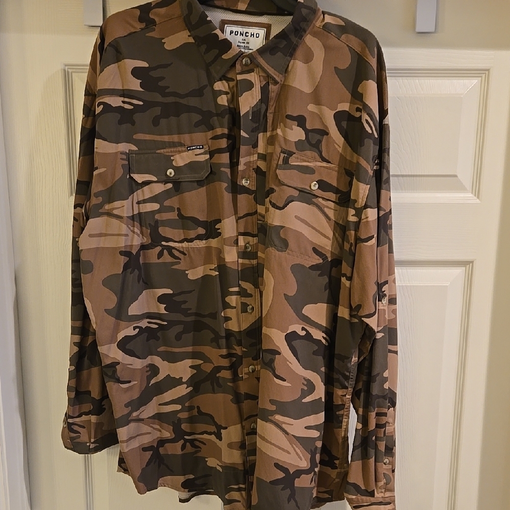 Poncho Camo Button-Up Shirt